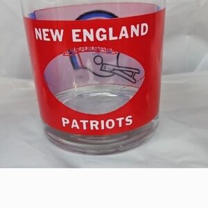New England Patriots Glassware Cocktail Glass Set Of 2